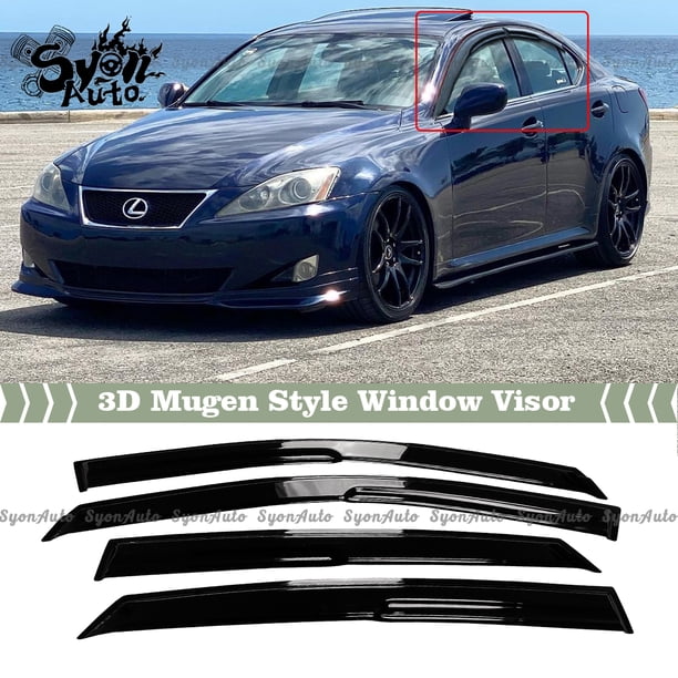 Fits 20062013 Lexus IS250 IS350 JDM Mugen Style Window Visor Rain