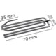 thumbnail image 2 of 30-Pack Stainless Steel Curtain Hooks - Heavy Duty Metal Clips Curtain Hooks, 2 of 5