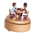 thumbnail image 4 of Caja musical de cuerda coleccionable Toca melodía Hermosa rotación clásica Manualidades Pareja, 4 of 9