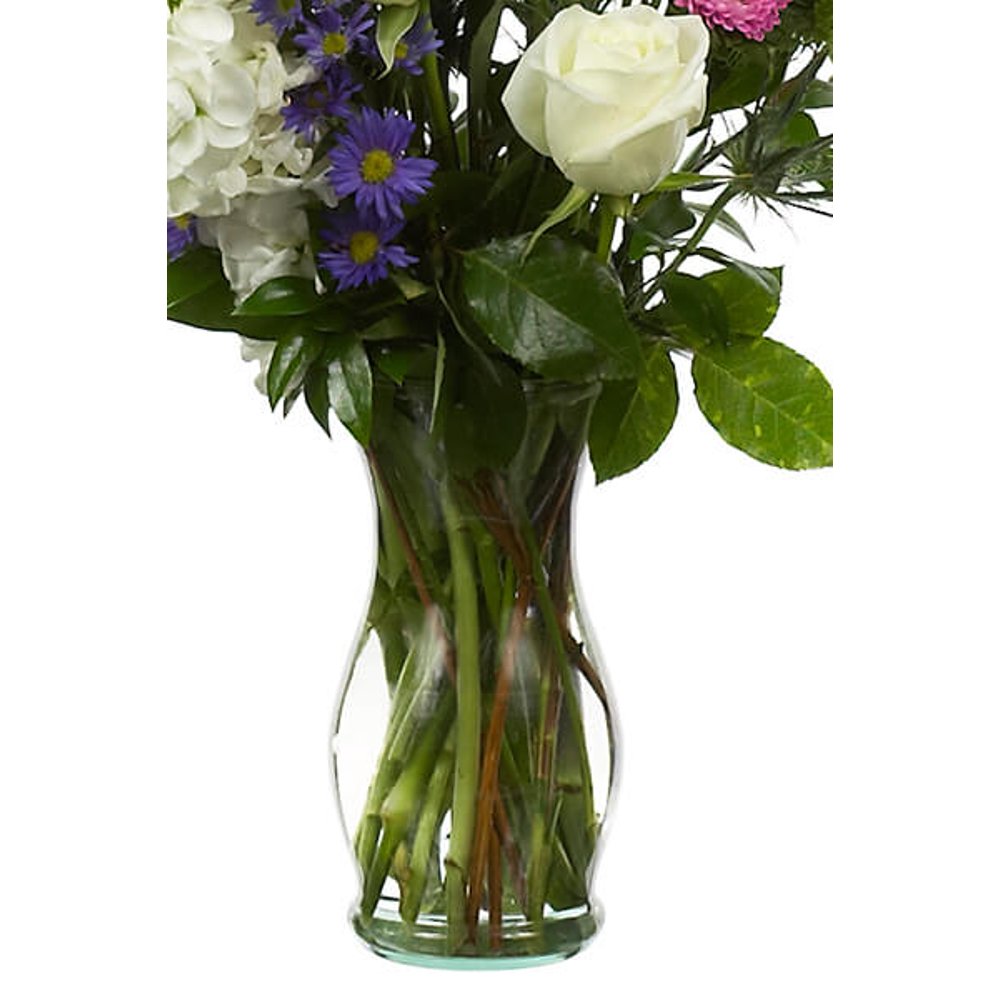 12 Pieces of Florist Clear Glass Vases 7 inches