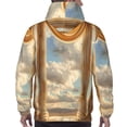 thumbnail image 7 of Naloa Golden Drapes Pillars Clouds Men's Casual Hooded Collar Drawstring Hoodies Pullover Sweatshirts Casual Long Sleeve Shirts-3X-Large, 7 of 7