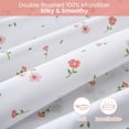 thumbnail image 4 of Twin Size Sheet Set Paisley Printed Bed Sheets for Single Bed Piece Microfiber Fitted Sheet with ” Deep Pocket & Straps Patterned Bedding Sheets & Pillowcase Set, 4 of 9