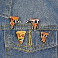thumbnail image 2 of Broche de dibujos animados bonitos, broches esmaltados, alfileres de solapa, insignia para mujeres, niñas y niños, para decoración de bolsas de ropa (pizza divertida), 2 of 2