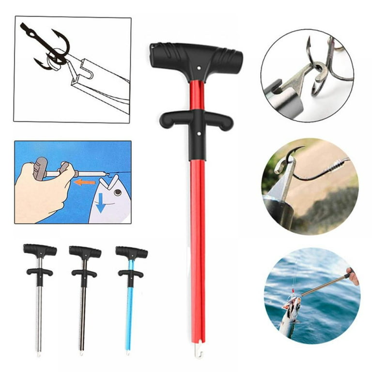 Kernelly Fish Hook Remover, Easy Reach and Portable Aluminum Fish Hook Remover Tool, Pro Fishing Hooks Extractor, Squeeze-Out Fish Hook Separator Tools 4