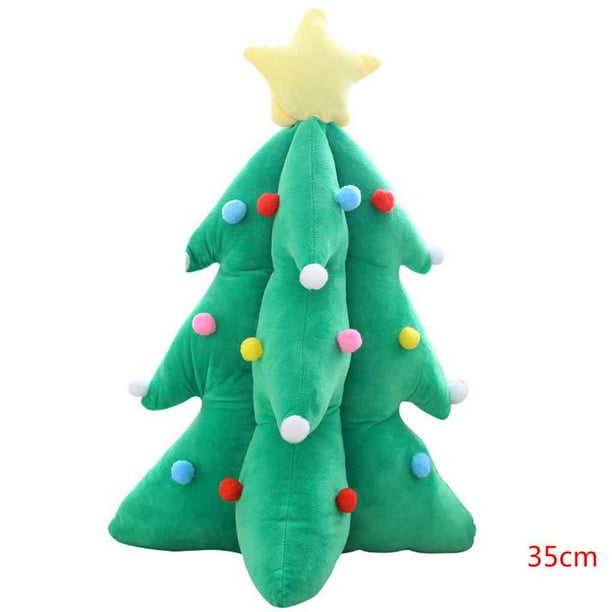 Árbol de Navidad música sonido parpadeo LED resplandor peluche juguete relleno festivo hogar dormitorio sala de estar muñeca decorativa 35/55CM Scienceny JR0931-01