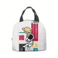 thumbnail image 1 of 1pc Astronauts Lunch Bag Handle Insulation Cooler Bag For Women Lunch Box Picnic Travel Food Storage Breakfast Thermal Bag, 1 of 1