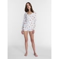 thumbnail image 2 of Peanuts Snoopy Women's and Women's Plus Pumpkin One Piece Sleep Romper, Sizes XS-2X, 2 of 5