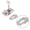 thumbnail image 3 of CIMAXIC Antique Silver Iron Latch for Box Use with Screw Holes for Easy Installation 1.57 Inches,2.09"X1.02"X0.2", 3 of 4