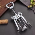 thumbnail image 3 of Abridor de botellas de vino Wing Corkscrew multifuncional, plateado, 3 of 5