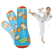 Bundaloo Inflatable Punching Bag for Kids - Fun Blow-Up Bop Toy for 5 Years and Up - Tough Build, Quick Bounce Back - Perfect for Sports Training, Home Exercise, Games and Activities - 44-Inch Tall