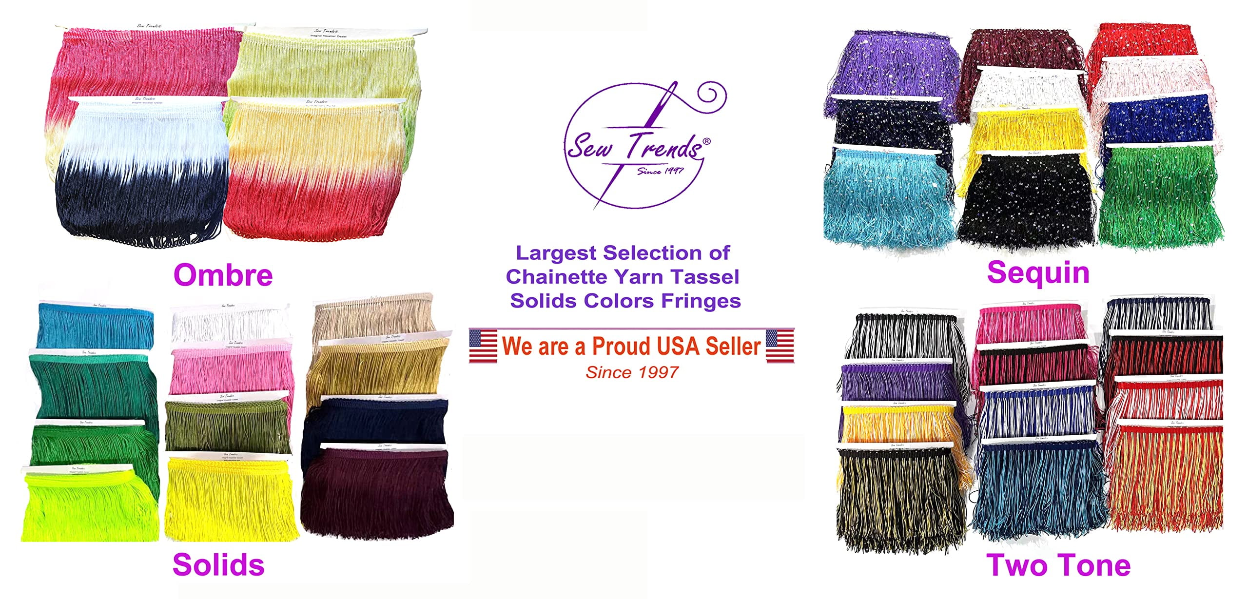 2 Yards Tie-Dye Ombre Multicolor Chainette Thread Yarn Tonal Loop Fringe- 7" Long -Sewing Quilting Renaissance Dance Hawaiian Costumes Outfit Drapery -Hand Dyed-Black & Red Shades