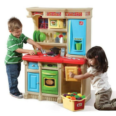 Step2 Lifestyle Custom Play Kitchen With 20 Piece Accessory Set