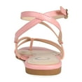 thumbnail image 4 of Journee Womens Serissa Multi Strap Flat Sandals, 4 of 9