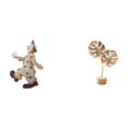 thumbnail image 1 of Colección de esculturas de figuras de hojas de , estatuas de metal, adornos abstractos nórdicos y creativos, centro de mesa para vitrina, comedo, 1 of 8