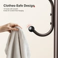 thumbnail image 3 of Coat Rack Stand 14 Hooks Coat Rack Stand Metal Freestanding Coat Rack Coat Tree for Home, Office, Entryway, Hallway, Bronze, 3 of 10