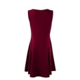 thumbnail image 6 of Women’s Sleeveless A-Line High Low Hem Dress Elegant Fit and Flare Cocktail Party Graduation Dress, 6 of 8