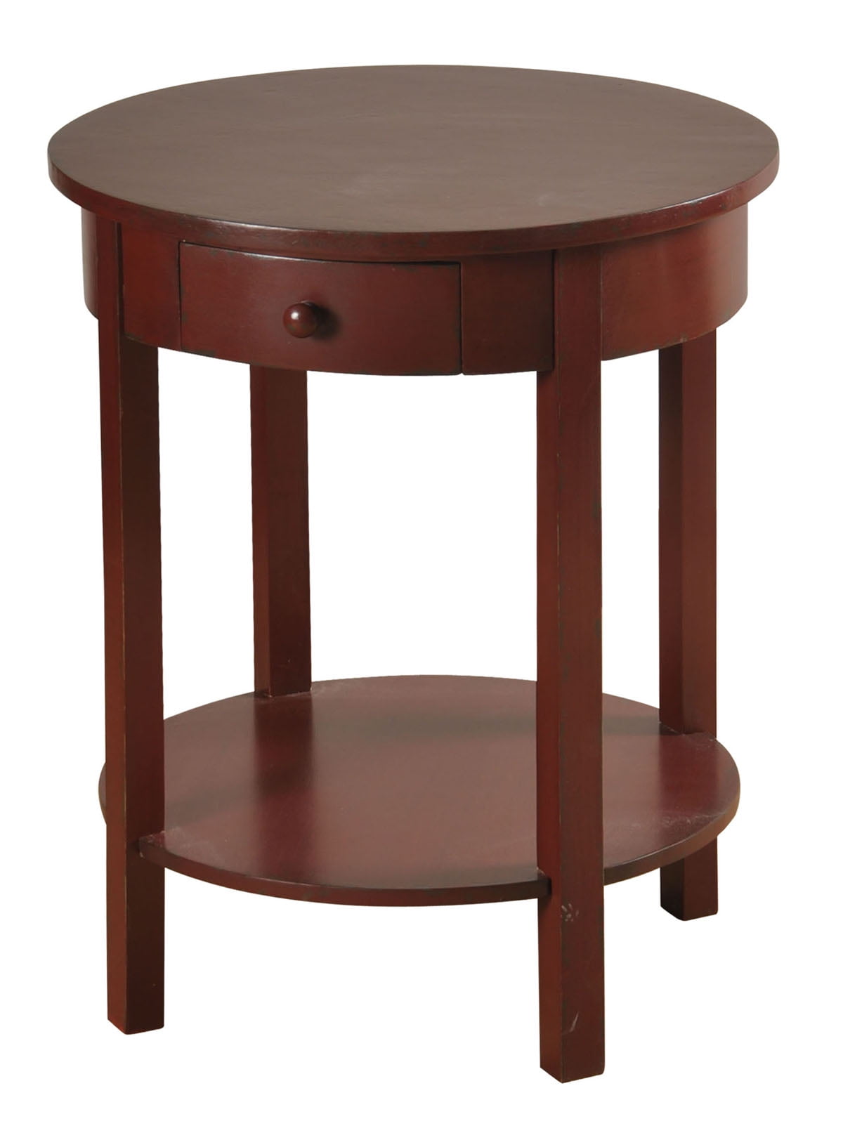 Gwg Round Side Table In Green Finish