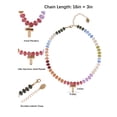 thumbnail image 6 of Time and Tru Goldtone Multicolored Bead Initial "T" Necklace, 6 of 6