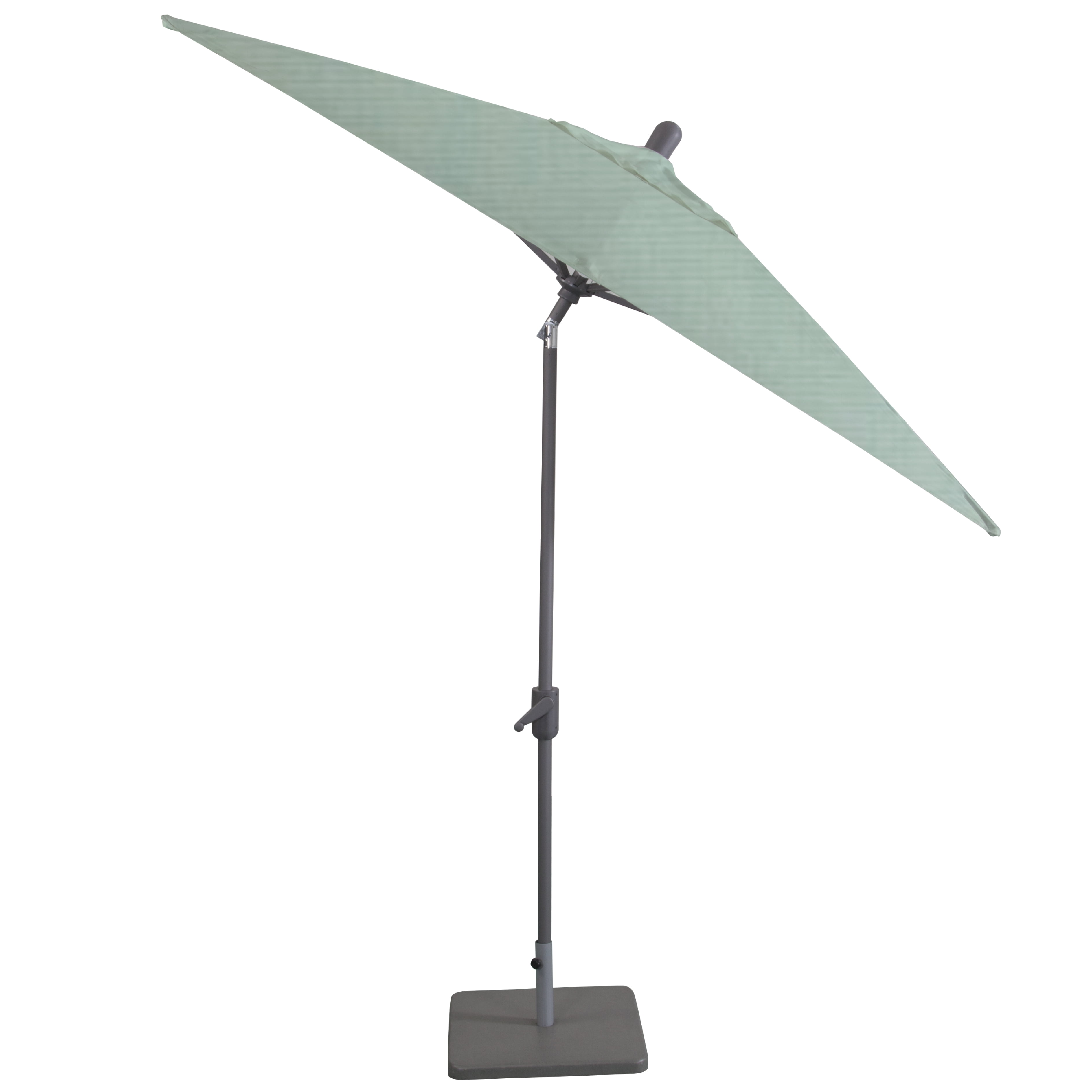 Amauri Outdoor Living - Laguna Cove 10' x 6.5' Rect Auto TiltMarket Umbrella, Starring Grey Frame, Sunbrella Spa Shade