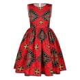 thumbnail image 2 of Girl's Dresses African Dashiki Traditional Style Sleeveless Ankara Kids Clothes, 2 of 3
