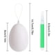 thumbnail image 3 of Huevos de Pascua de plástico blanco | Paquete de 24 huevos de Pascua sin terminar para manualidades infantiles | Cáscaras de huevo de 6 cm para pintar y decorar | Artículos de arte para el aula y, 3 of 9