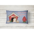 thumbnail image 2 of Carolines Treasures BB2891PW1216 Dog House Collection Bull Terrier Brindle Canvas Fabric Decorative Pillow  12H x16W, 2 of 3