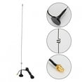 thumbnail image 1 of Antena de Alta Ganancia, 3.0dbi/ 2.15dbi Ganancia 144MHz 430HMZ Banda dual SMA Antena Masculina Mejora la Estabilidad de la Señal SMA-Femulinador para Para Walkie Talkie, 1 of 7