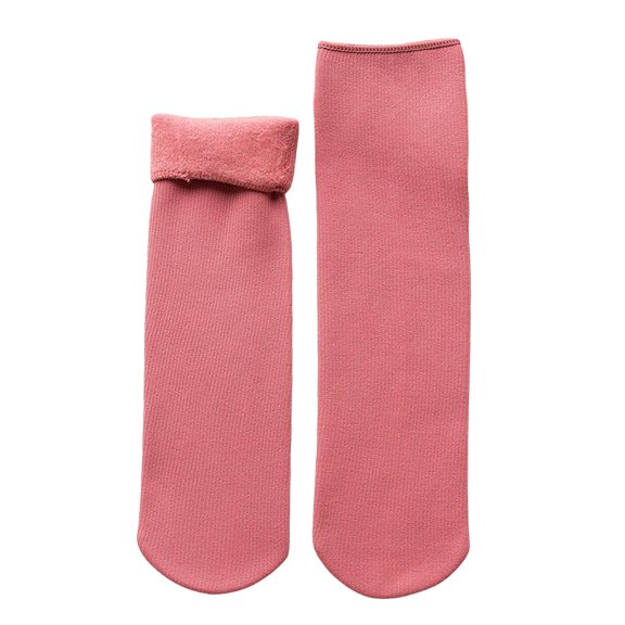Fgnfyis Socks for Women Soft Velvet Slim Thermal Socks Winter Warm Snow Socks Socks for Women Watermelon Red_001