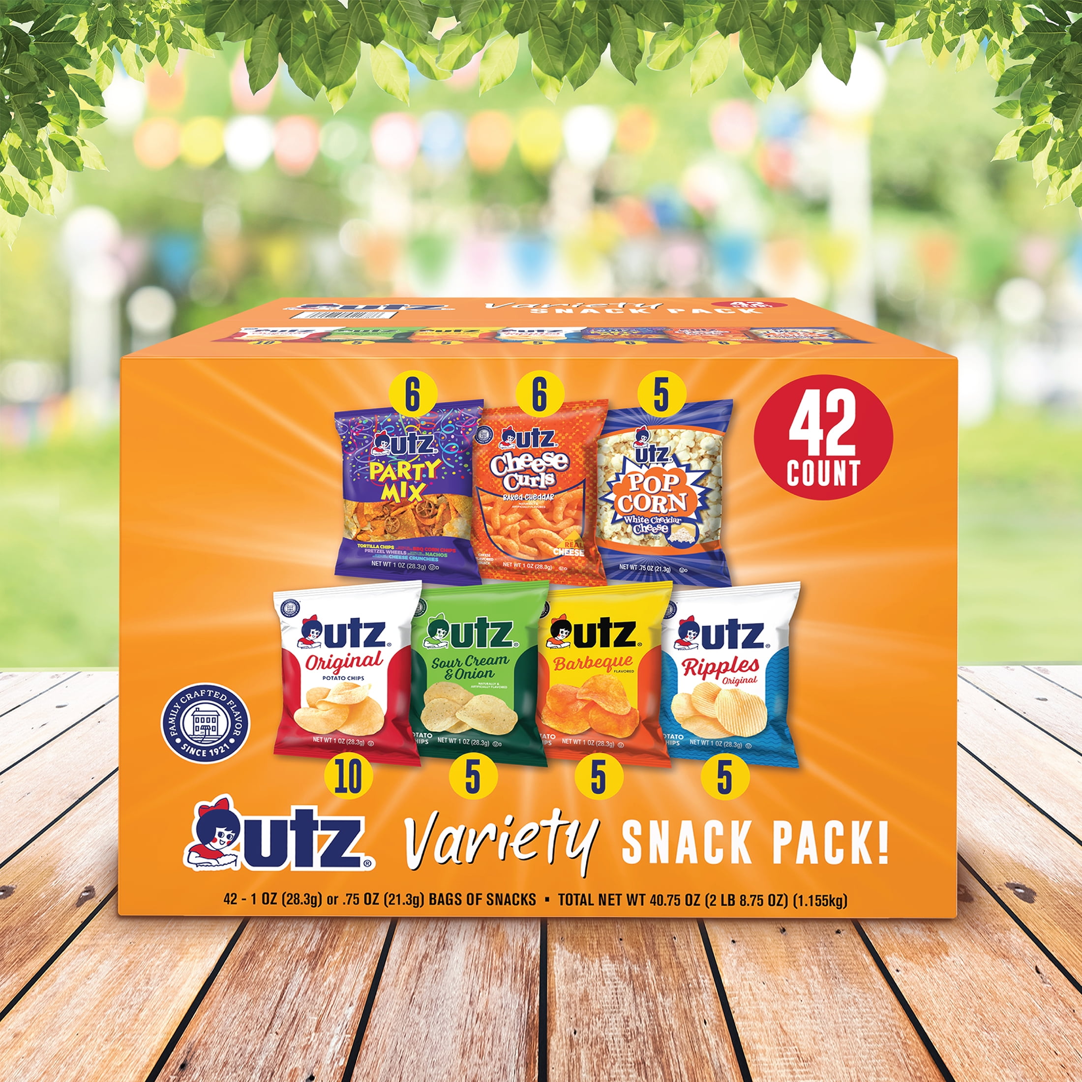 (2 pack) Utz Snack Variety Pack, 1 oz. - Pack of 42