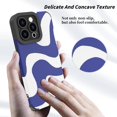 thumbnail image 3 of Compatible with iPhone 14 Pro Max Phone Case for Women, Soft Silicone Anti-Collision and Cute Zebra Print Patten Design, Lens Edge Raised Protection for iPhone 14 Pro Max 6.7"-Blue, 3 of 13