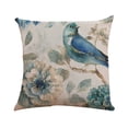 thumbnail image 1 of Cushion Covers Bird Flower Printed Flax European Style Mixed Cushion Cover 45X45, 1 of 1