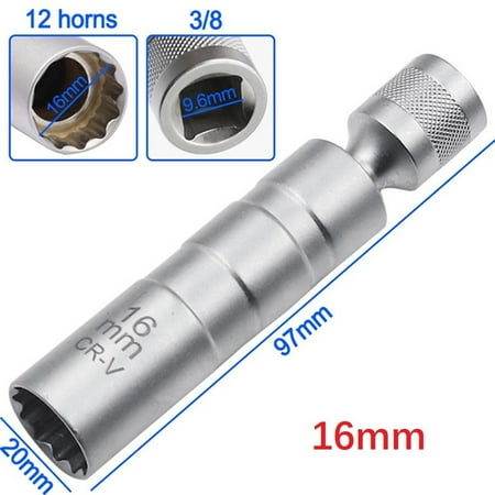 

14mm 16mm Thin Wall Joint Spark Plug Socket Universal Joint Wrench Removal Tools