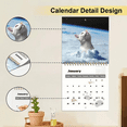 thumbnail image 5 of 2026 Cat Wall Calendar with Spiral Binding Monthly Planner Organizer for Home Office Classroom Unique Cat Artwork Large Grid Premium Paper, 5 of 5