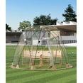 thumbnail image 1 of Tente Bulle Escamotable 10 x 10 Pi - Abri Dôme Transparent pour 4 à 6 Personnes avec Conception Résistante aux Intempéries pour Activités Extérieures, 1 of 7