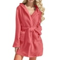 thumbnail image 2 of Terry Cloth Robes For Women Women Womens Bath Robe Long Robe Bath Home Clothes, Plush, Pockets Women Robe Women Bathrobe Womens Pink Bathrobe, 2 of 7