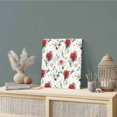 thumbnail image 2 of Wall Art Prints, Christmas Framed Canvas Prints for Bedroom Living Room Bathroom Office, Xmas Botanical Floral Farmhouse Watercolor Gallery Wrap Wall Art Poster for Gifts Home Decor 12"x12", 2 of 9