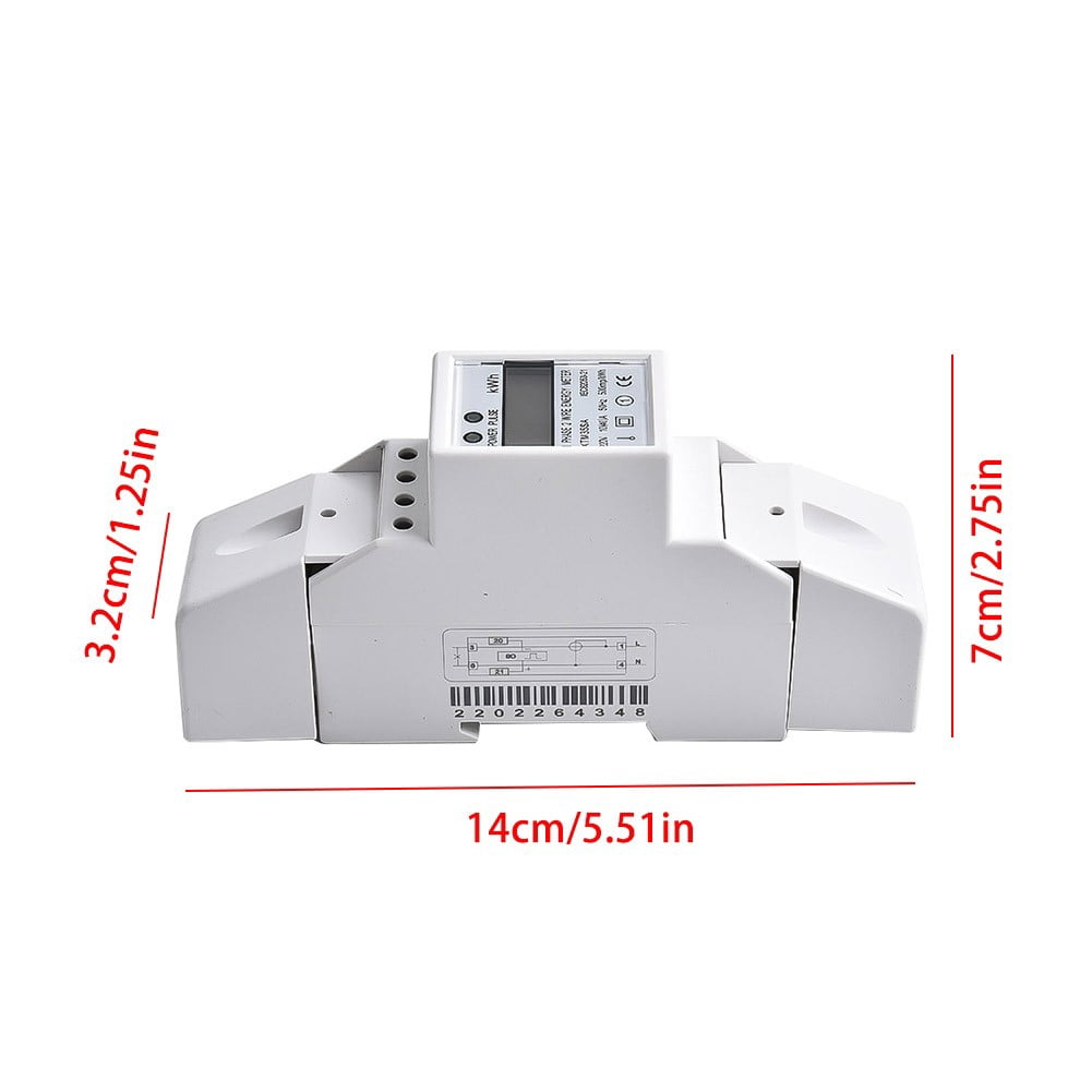 Xtm35Sa Digital Electric Energy Meter Din-Rail 220V Kwh Single Phase 2Wire 10-40A Lcd Guide Type Backlight Digits Wattmeter 10(40)A