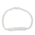 thumbnail image 1 of Sterling Silver Mariner Baby ID Engravable Chain Bracelet, 1 of 4