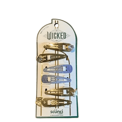 Scunci Wicked Hair Snap Clips - Glinda, 6 ct