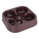 thumbnail image 1 of Cuenco de alimentación antiestrangulamiento de plástico con forma de trébol de cuatro hojas, alimentador de alimentación lenta para perros y gatos (café), 1 of 5