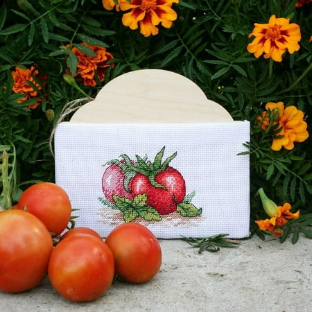 UPC: 4627128736923 | Ripe Tomato SM-435 Counted Cross-Stitch kit on White AIDA by MP Studia