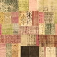 thumbnail image 1 of Ahgly Company Indoor Square Patchwork Brown Transitional Area Rugs, 6' Square, 1 of 4