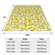 thumbnail image 3 of Balery Banana Manta de Felpa Suave y Acogedora – Cobija de Franela Aterciopelada para Cama, Lavable y Cálida para Sofá, Mascotas, Transpirable-80"x60", 3 of 7