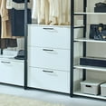 thumbnail image 5 of Newboti Furniture Fiona White Freestanding Walk in Wood Closet System with Metal Frame 17237, 5 of 8