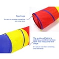 thumbnail image 4 of Kids Play Tunnel - Lightweight 190T Polyester Crawl Tunnel with Steel Frame for Indoor/Outdoor Play, Easy Fold & Store, Encourages Physical Activity, Gift for Ages 3+ (18.1x18.1x71 Inch, Multicolor), 4 of 9