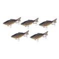 thumbnail image 1 of 5 señuelos de pesca Swimbaits de hundimiento , de superficie, duros, multiarticulados, para crappie, salmón, lubina, perca, suministros de pesca, 1 of 8