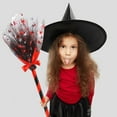 thumbnail image 4 of JLFNYA 2 Pcs Halloween Magical Witch Brooms, Magical Halloween Witches Brooms, Halloween Decoration Witch Flying Broomstick, Witches Broom Halloween Decor, Halloween Decor for Porch, 4 of 5