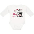 thumbnail image 3 of Inktastic My Uncle Loves Me Lots and Lots Cute Elephant Boys or Girls Long Sleeve Baby Bodysuit, 3 of 5