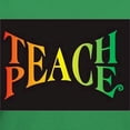 thumbnail image 3 of CafePress - Teach Peace T Shirt - Women's V-Neck Dark T-Shirt, 3 of 4