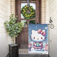 Hello Kitty Christmas Linen Garden Flag Multiple Size Options Outdoor